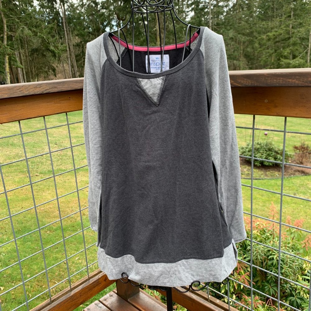 Inspire by Karen Neuburger Gray Long Sleeve Tunic
